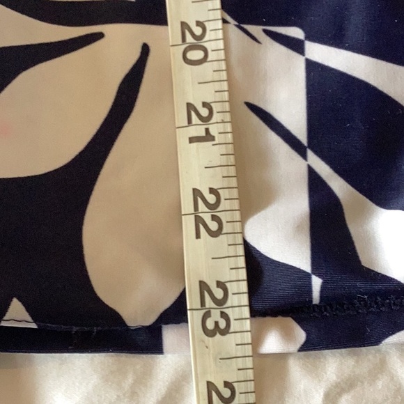 Tankini racerback top sz 14, Blue & White Floral w/accent orange - Picture 10 of 10